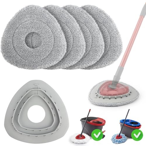 Spin Flat Mop Pad Replacement Compatible with O Cedar Mop Head Replace Flat gallery
