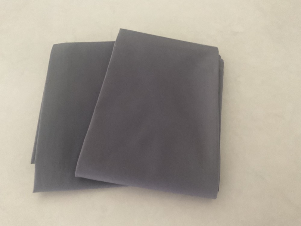 BROOKLINEN DK GRAY PERCALE STANDARD PILLOW CASES 20x27