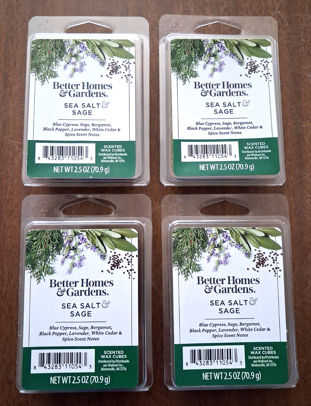 Better Homes & Gardens 4 PACKS Scented Wax Cubes SEA SALT & SAGE Fast Ship gallery