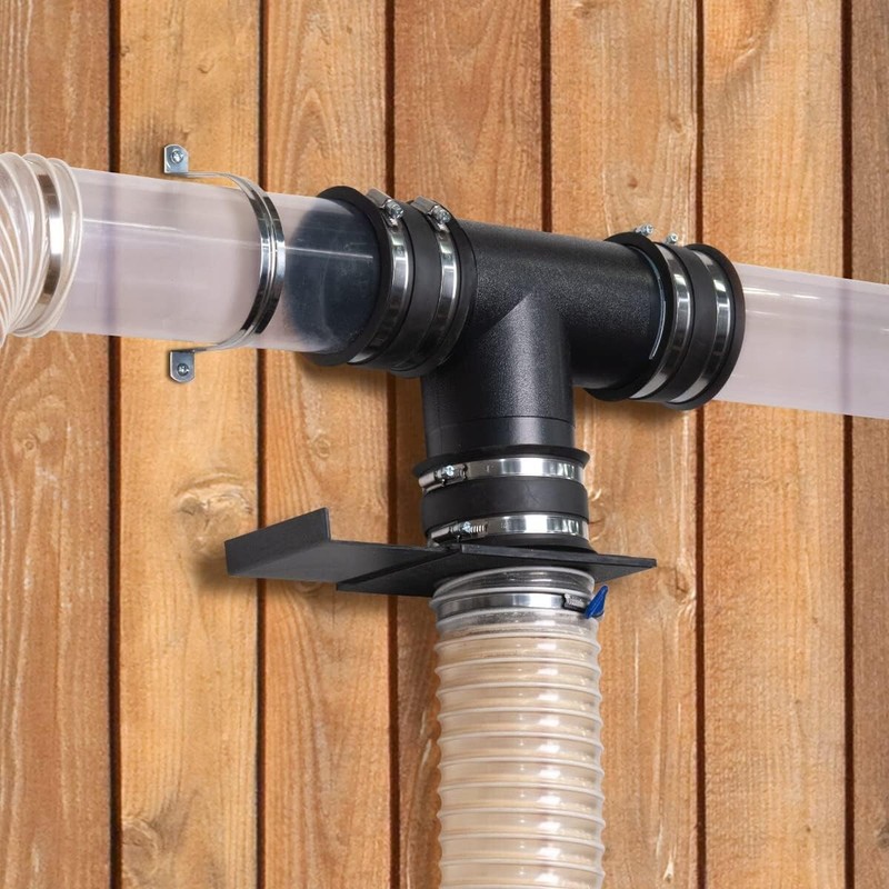 POWERTEC 70149-P3 Dust Control Flex Cuff with Steel Clamps, 4-Inch, 3 PK gallery