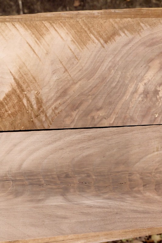 AGED EASTERN BLACK WALNUT CROTCH 2 BOARDS 17X5.5X.94 inches each gallery
