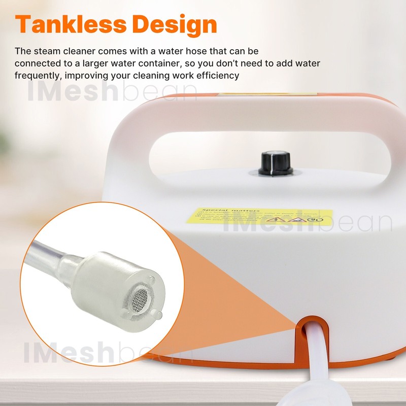2500W Tankless High Temp Pressurized Steam Cleaner Machine Kitchen Car Handheld gallery