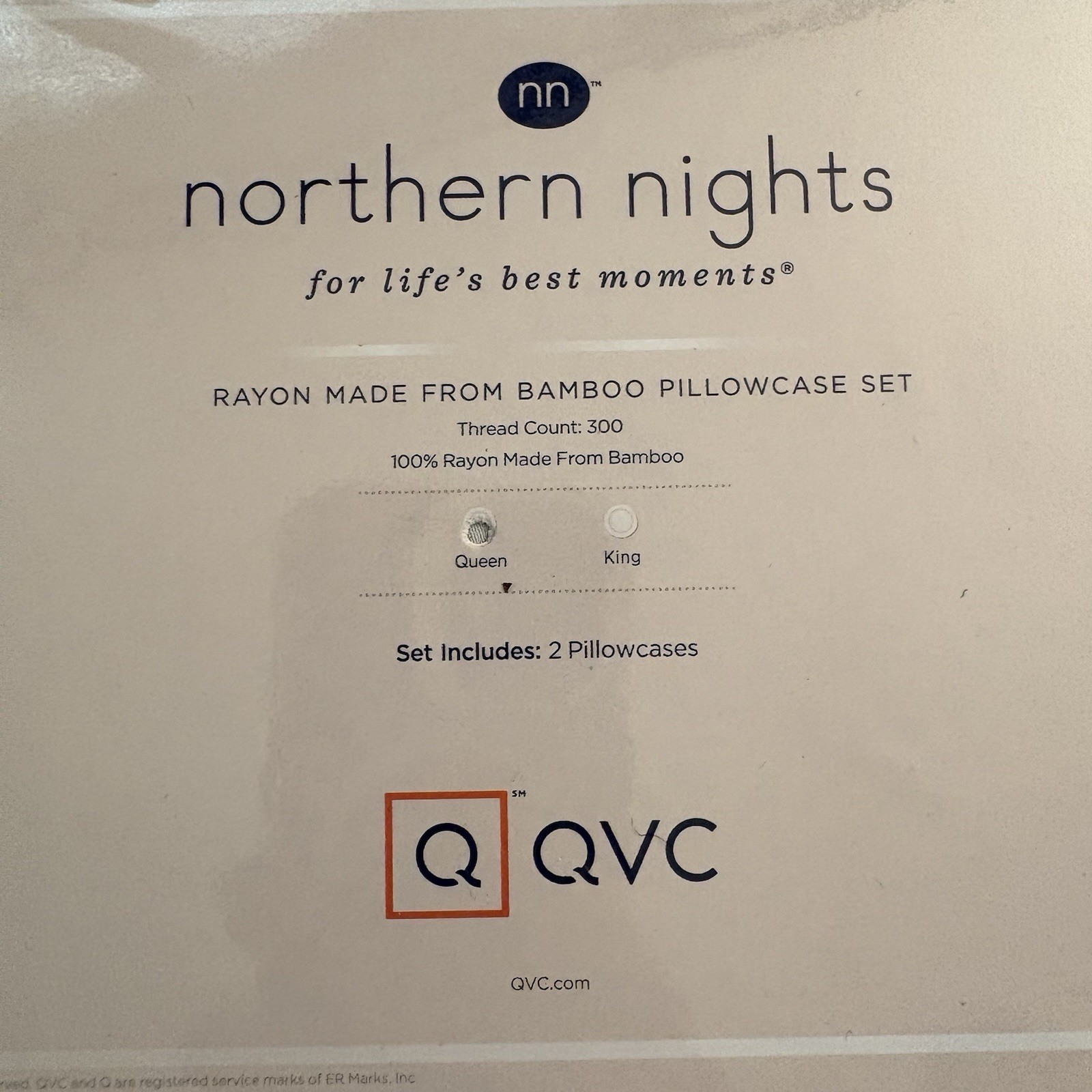Northern Nights Queen 100% Rayon made from Bamboo Pillowcases White gallery
