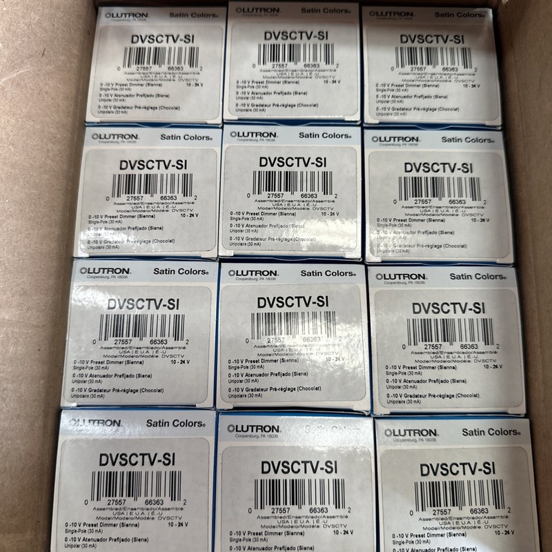 🔴Lutron DVSCTV-SI Satin Diva Dimmer 120V LED 0-10 Low Voltage Single Pole‼️ gallery