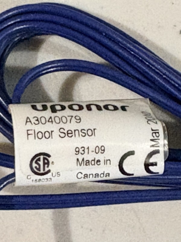 Uponor A3040079 floor sensor is 10' long slab radiant heat gallery