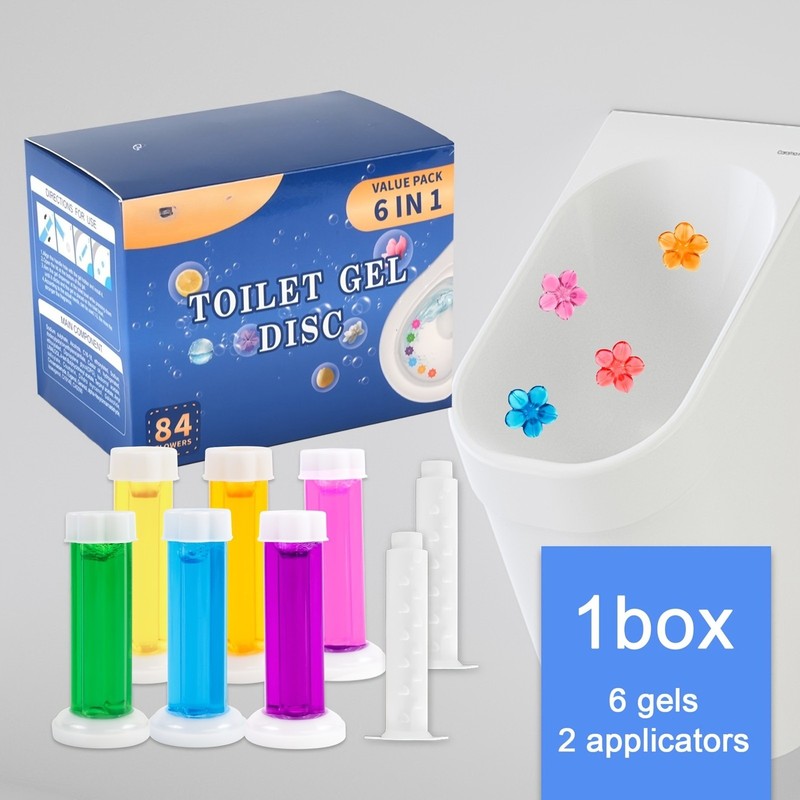 Easy-To-Apply Reusable Pet-Safe Durable Flower Toilet Cleaning Gel Air Freshener gallery