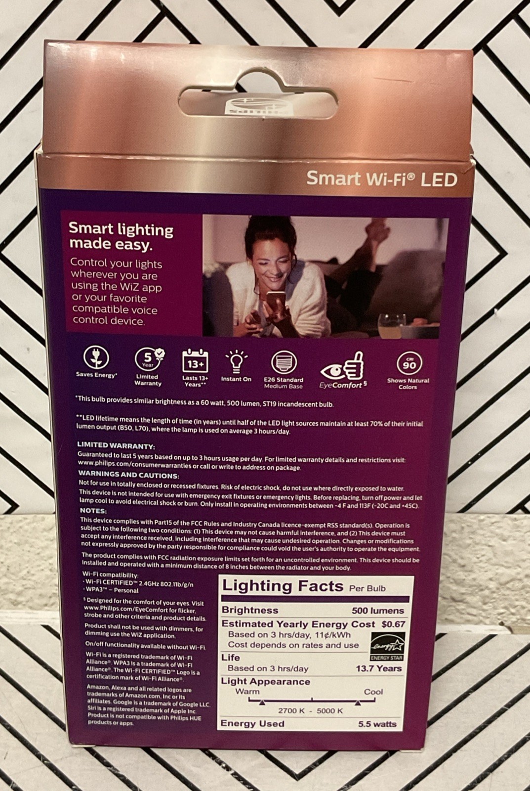 🥥 Philips Smart Wi-Fi LED Light Bulbs 60W Tunable Wiz Connected Easy Control🆕 gallery