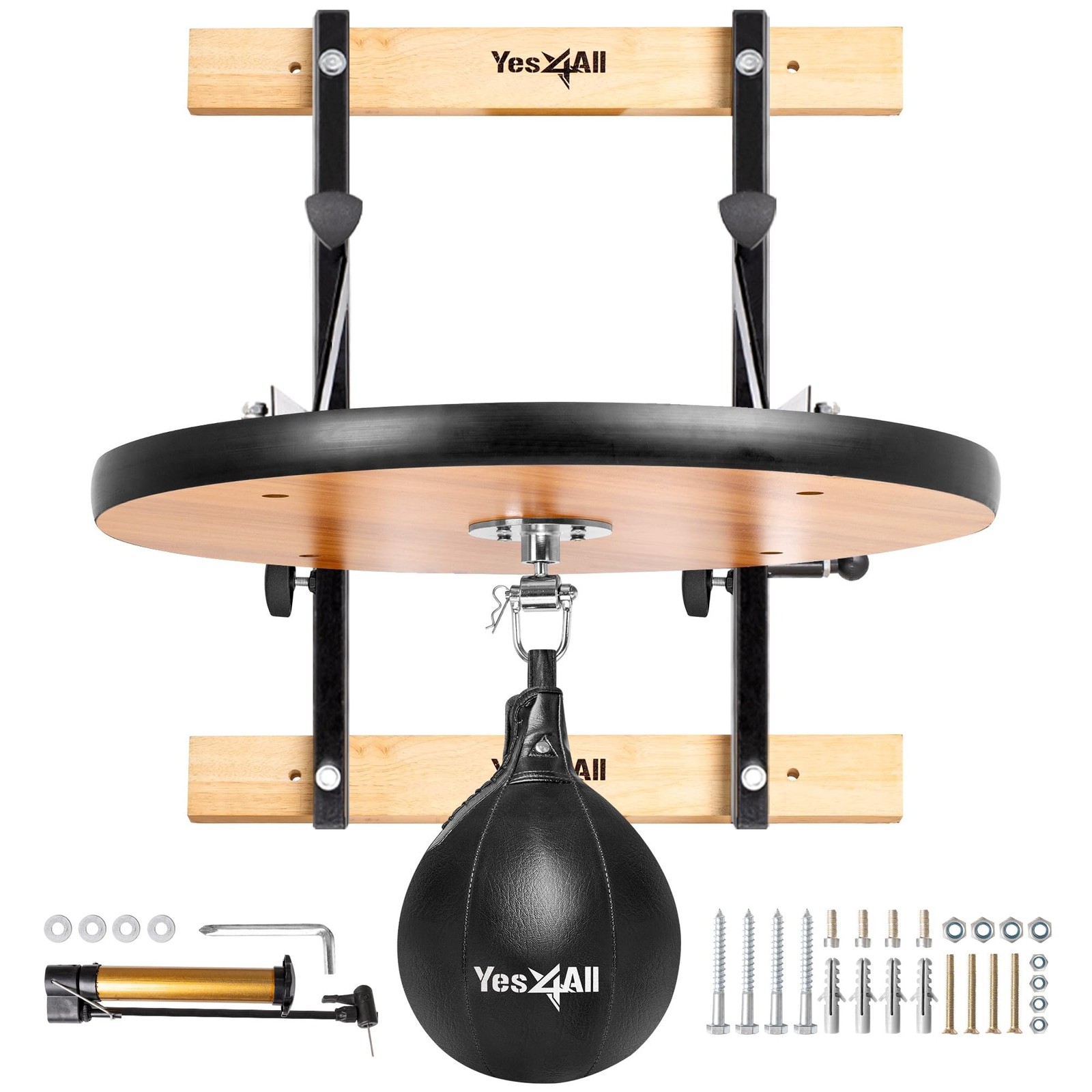 Yes4All 24 inches Adjustable Speed Bag Platform with Upgraded Speed Balls, Wa... gallery