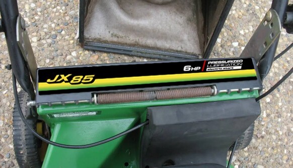 JX85 Electric Start Push Lawnmower Premium Vinyl Decal - 14" x 1.75" gallery