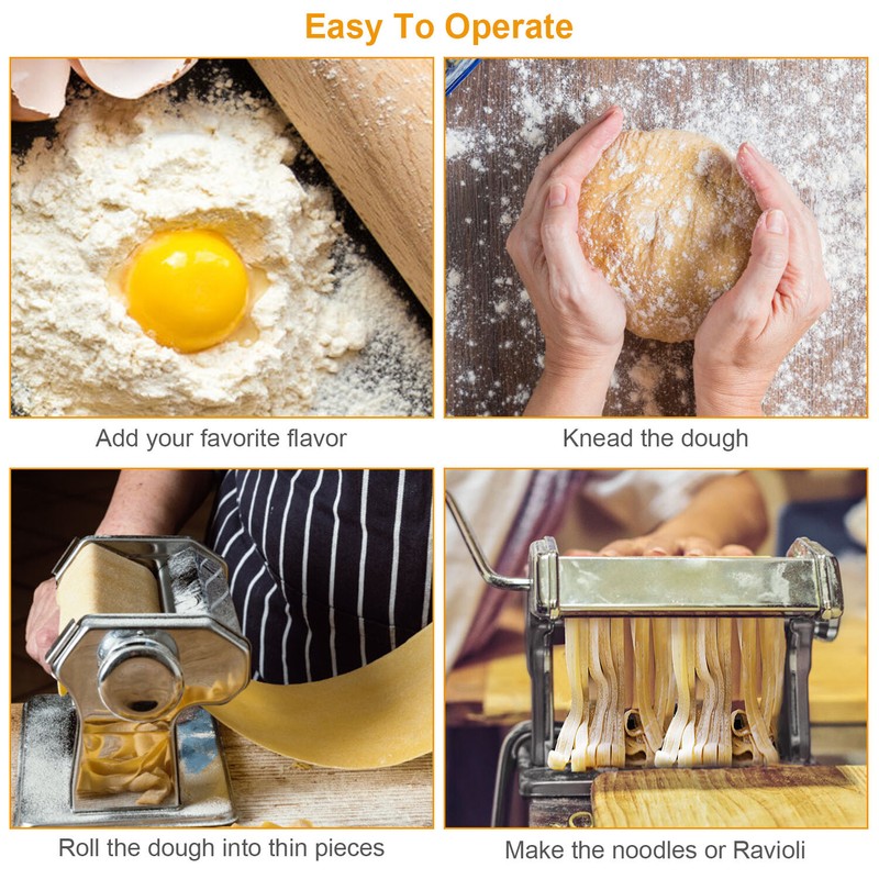 Pasta Maker Machine Roller Cutter Noodle Makers for Spaghetti/Ravioli/Fettuccine gallery