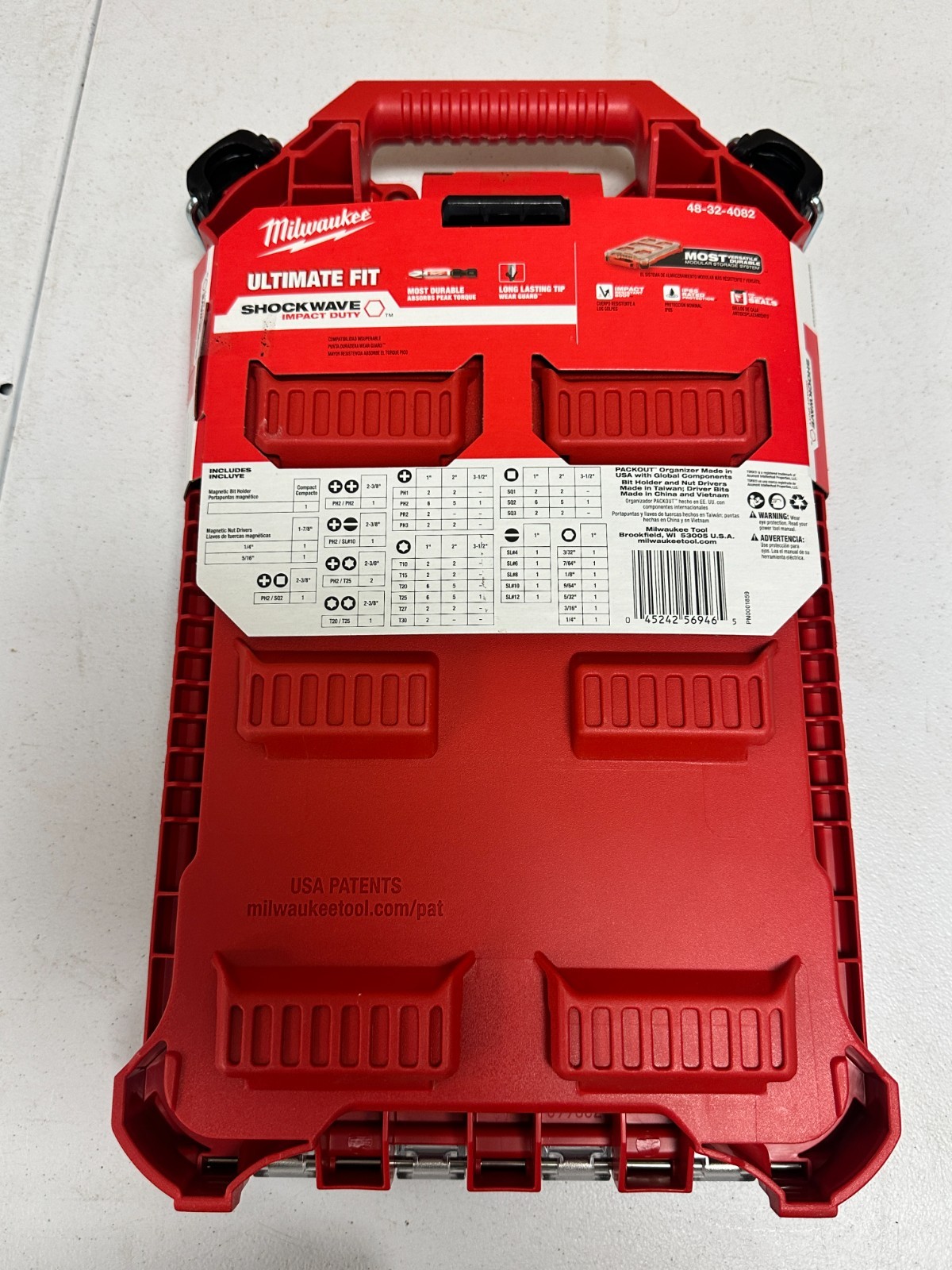 Milwaukee 100-Piece Impact Bit Set Shockwave Packout Kit 48-32-4082 NEW gallery