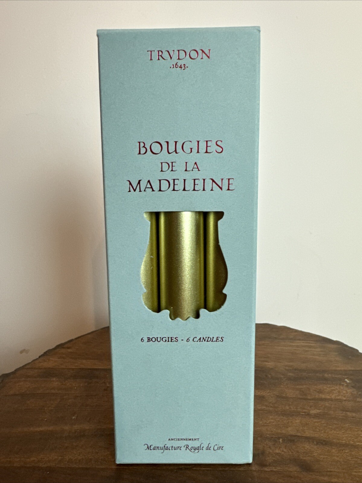 Trudon MADELEINE OR/Gold 8"-inch/20cm CANDLE 6PCS Box NEW gallery