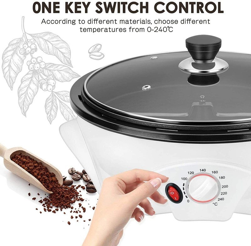 110V Electric Coffee Roaster Machine 800g Coffee Bean Roaster for Home Use New gallery