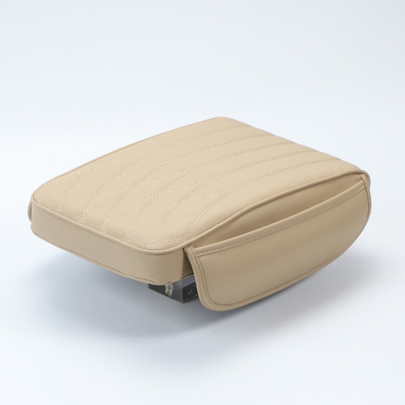 Car Armrest Cushion Storage Box Memory Foam Pad PU Leather Universal gallery