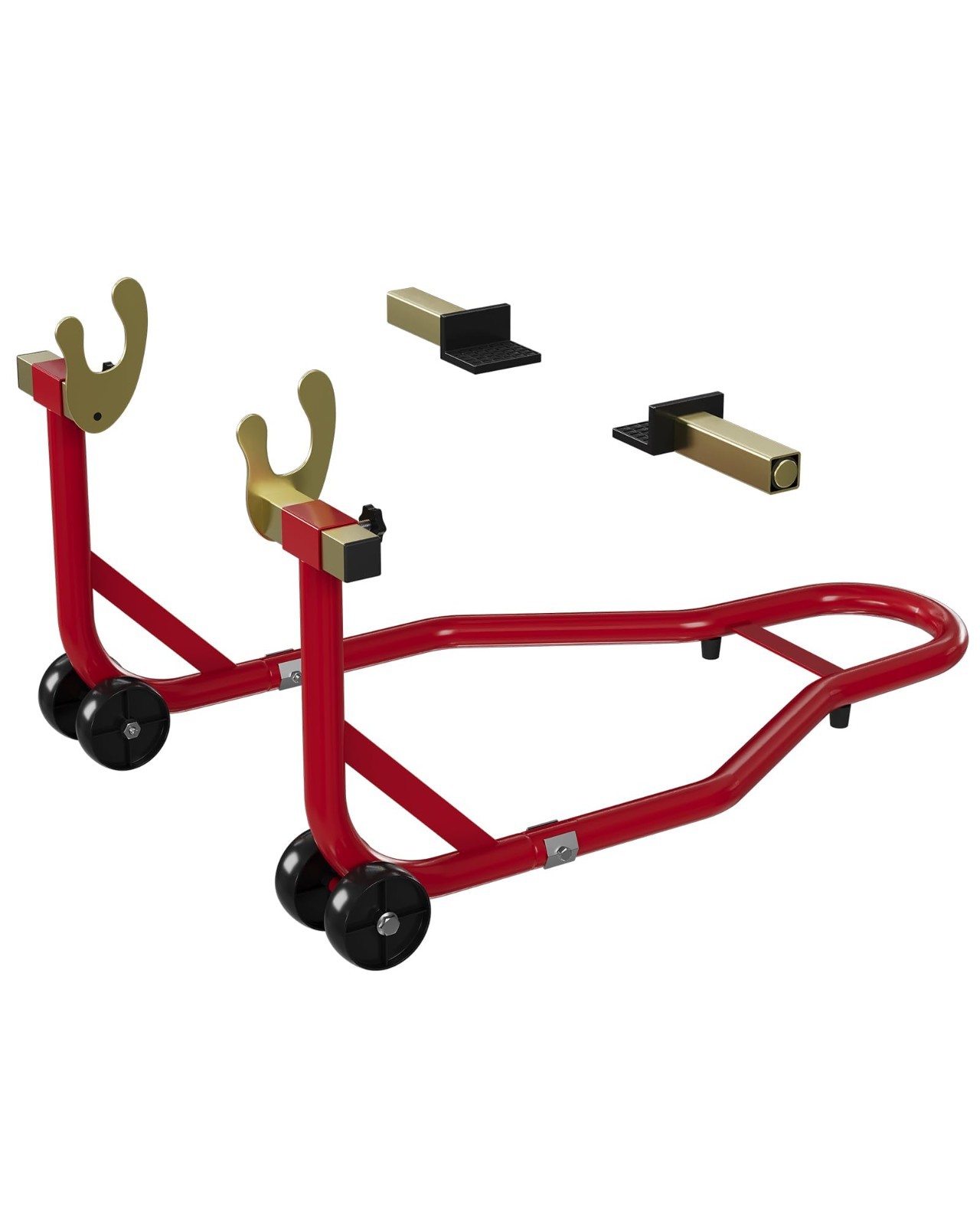 Motorcycle Paddock Stand Front Rear Combo 450lb Adjustable U+L Swingarm Spool gallery