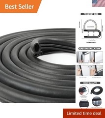 High-Quality Rubber Weather Stripping Trim Seal – 30FT for Vehicle & Home Use