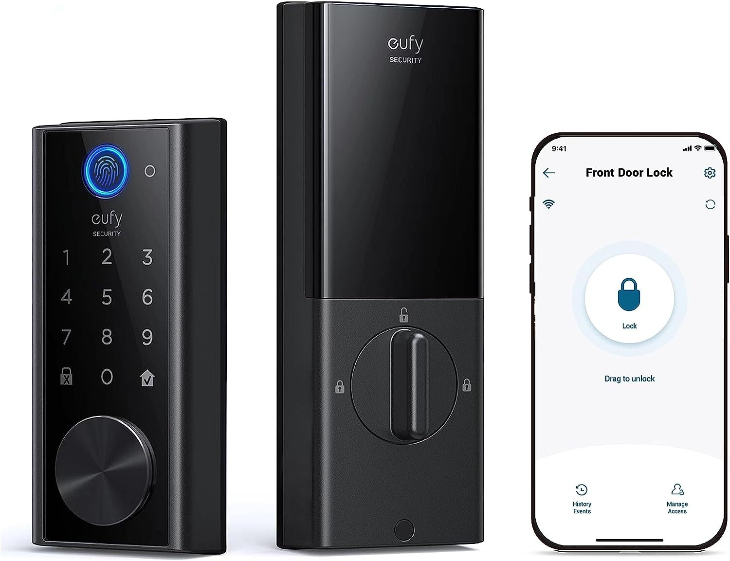 eufy Security Smart Lock Touch Fingerprint Keyless Entry Door Lock Wi-Fi gallery