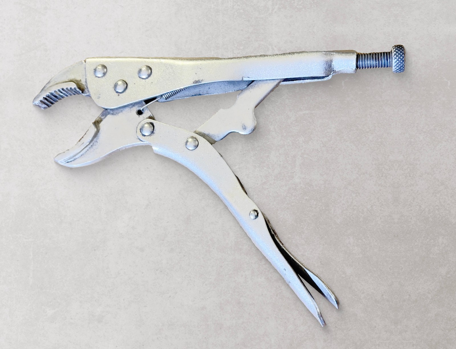 Steel 9" Curved Jaw Locking Pliers, opens to 1-7/8 inches gallery