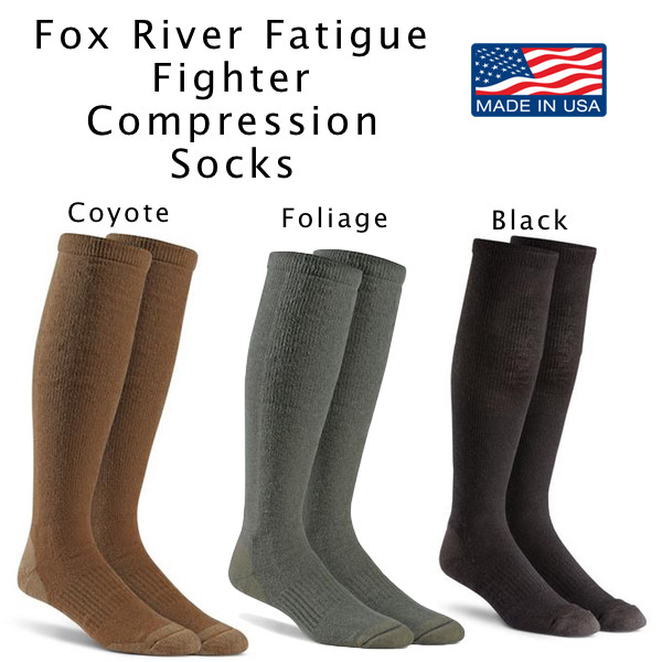 Military Marching Sock FATIGUE FIGHTER Compression Boot Socks FoxSox US MADE NEW gallery