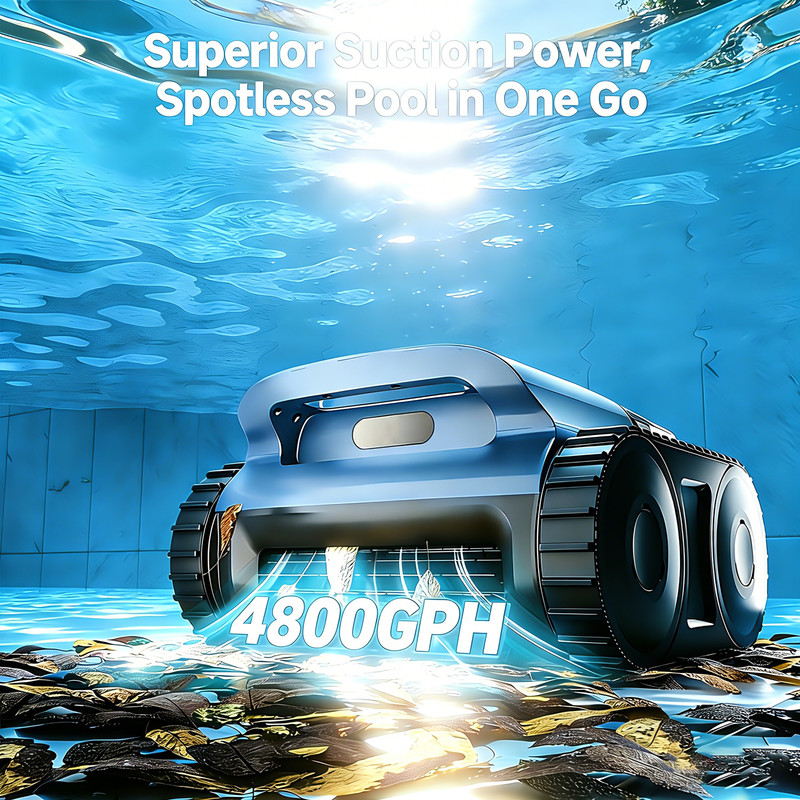 Robotic Pool Cleaner for Inground&Above Ground Pools Auto-Parking Strong Suction gallery