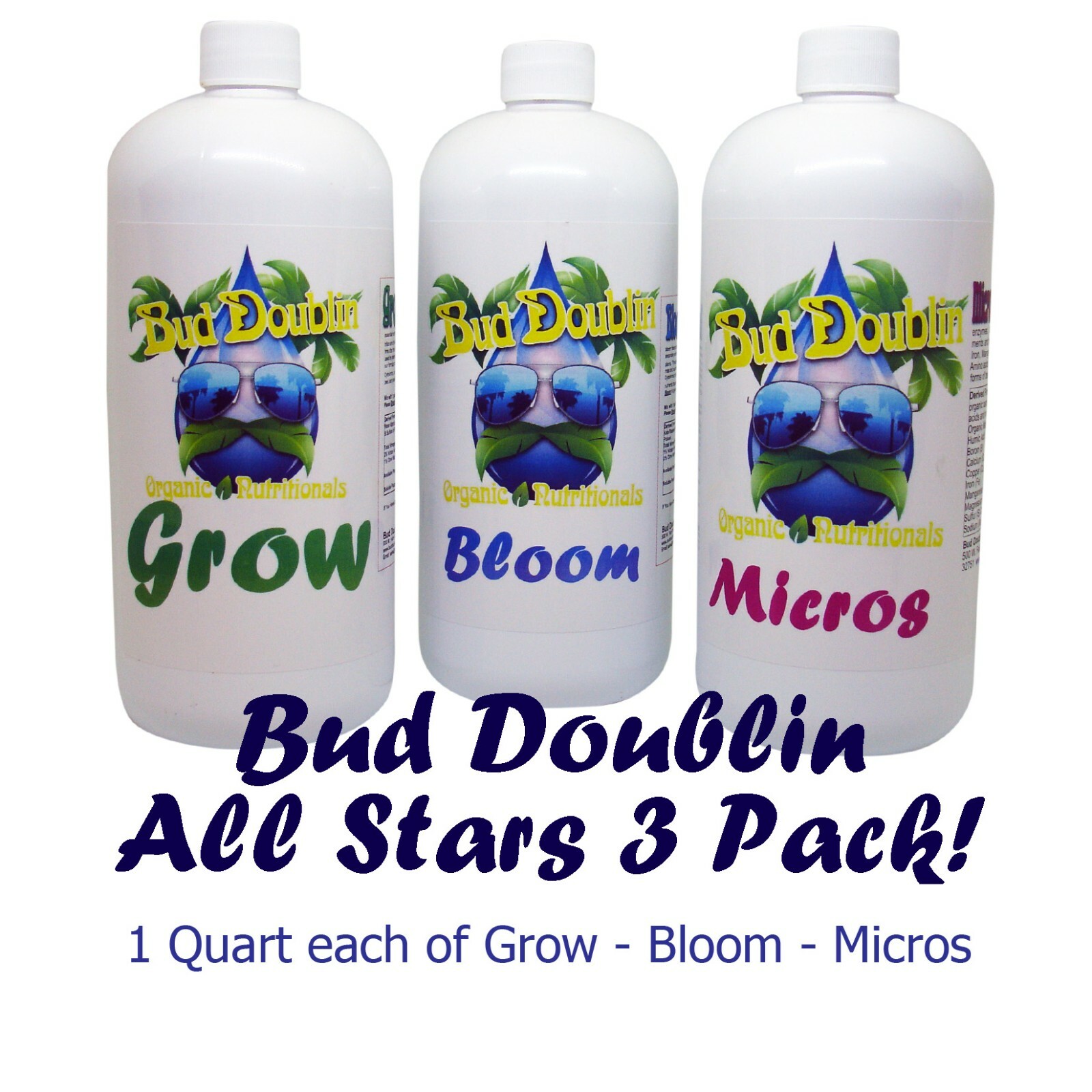 Bud Doublin Grower's 3 Pack- Micros, Grow & Bloom gallery