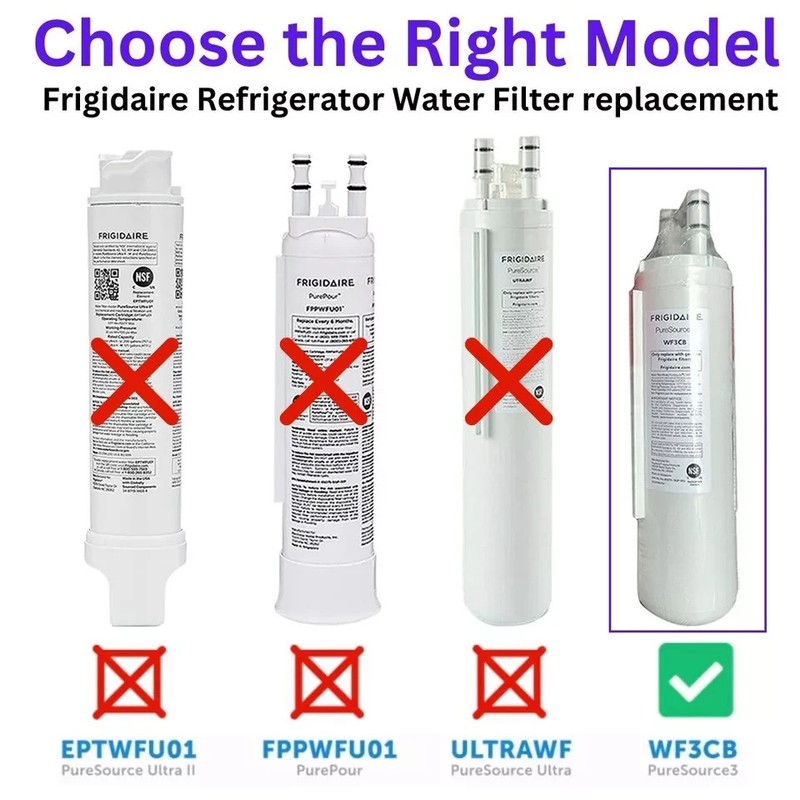 2 PACK Frigdaire WF3CB PureSource 3 Refrigerator Water Filter New Sealed gallery