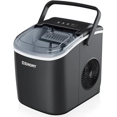 Euhomy Ice Maker Machine Countertop with Handle 26lbs/24H 9 Bullet Ice Cubes …