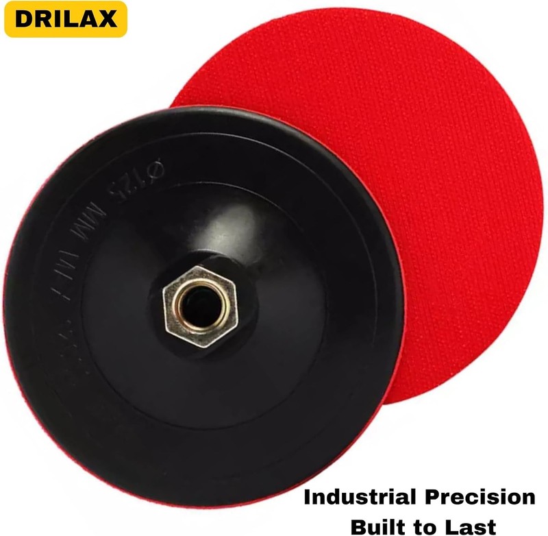 5 inch Hook and Loop Backing Pad Buffing Sanding Pad for Angle Grinder 5/8-11 UN gallery