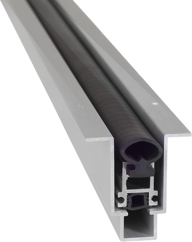 TMS Heavy Duty Automatic Door Bottom Seal - 36" Metal Sweep with Neoprene Seal gallery