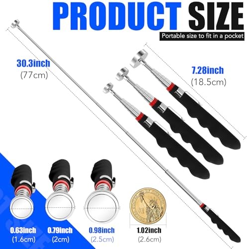 3PCS Telescoping Magnetic Pick Up Tool Extendable up to 31", 30lb 3 Telescop gallery