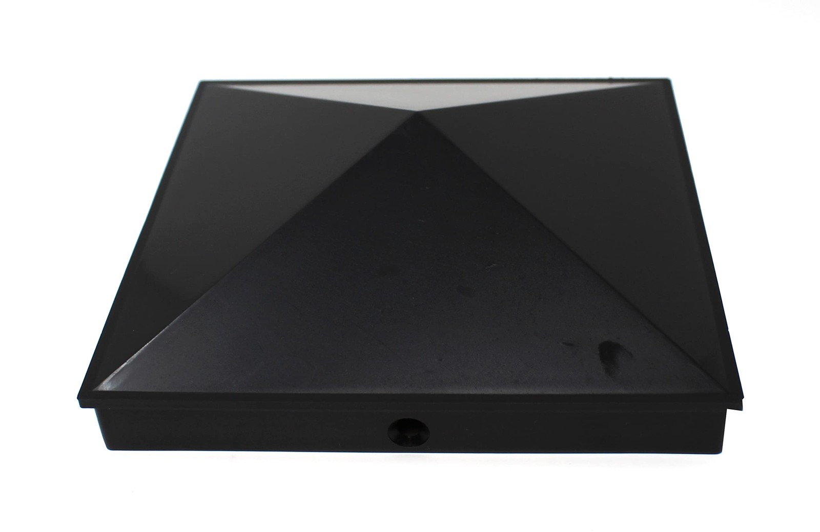 Jsp Manufacturing Black Plastic Pyramid True 8 X 8 200Mm X 200Mm Fence Post Cap gallery