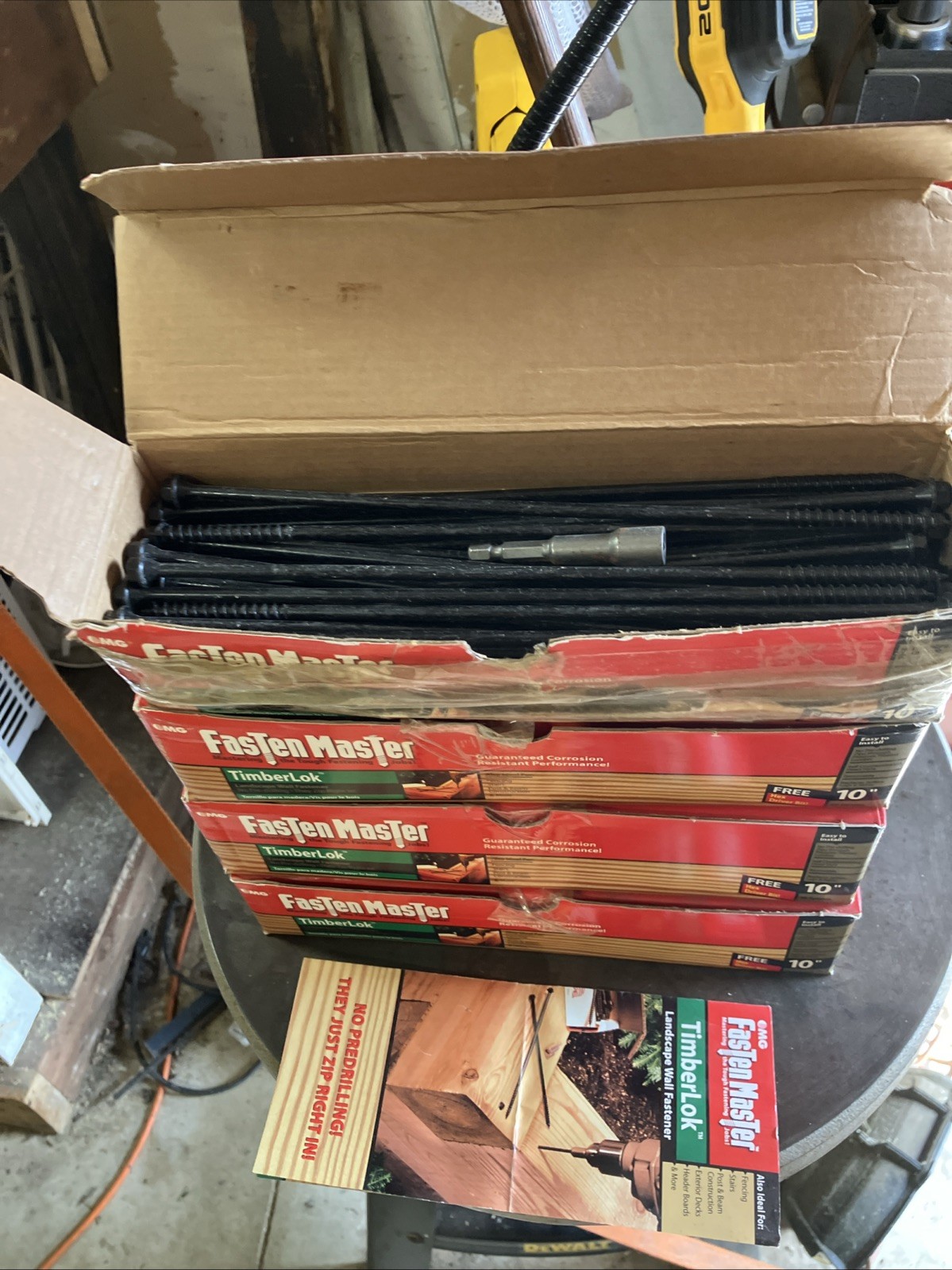 One Box FastenMaster 5018982 10 in. Timberlok Hex E-Coat Structural Wood Screws gallery