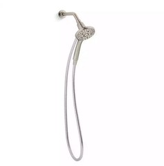 KOHLER “Claro” Multifunction Wall Mount Handheld Shower Head Brushed Nickel