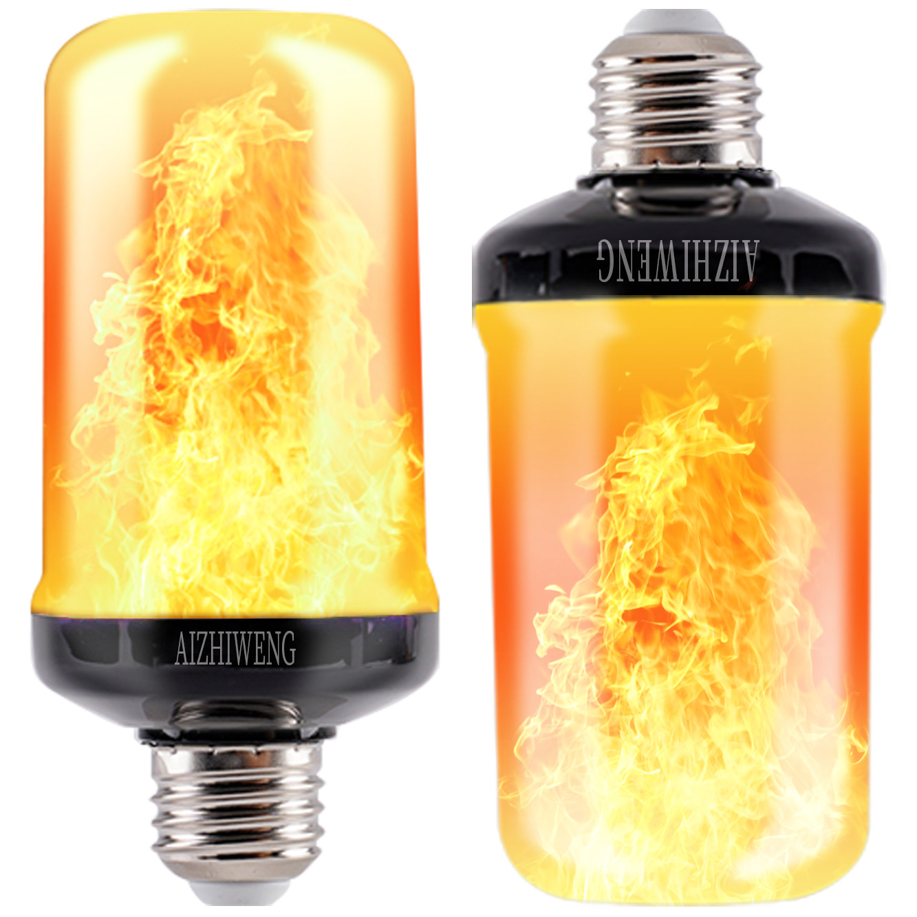 Led Flame Light Bulb, 2 Pack E26 Flickering Light Bulbs with 4 Modes Flickering gallery