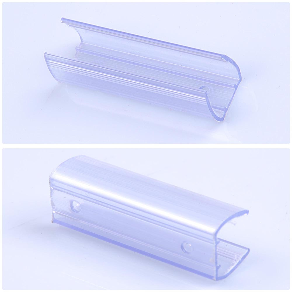 5/10/20Pcs Clear PVC Channel Mounting Holder for 9/16" LED Neon Flex Strip Light gallery
