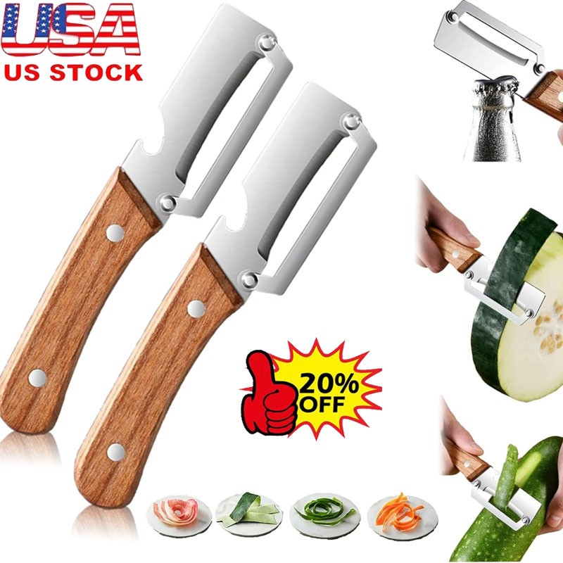 2PCS 2 in 1 Multi-Functional Vegetable Peeler for Kitchen Stainless Steel Peeler gallery