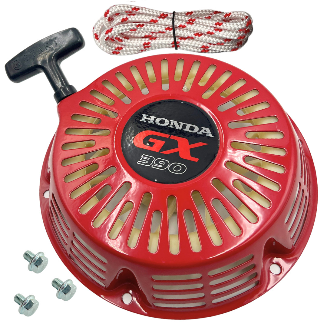 Pull Start Starter Recoil Cover For Honda GX340 GX390 11HP 13HP Rope & bolts gallery