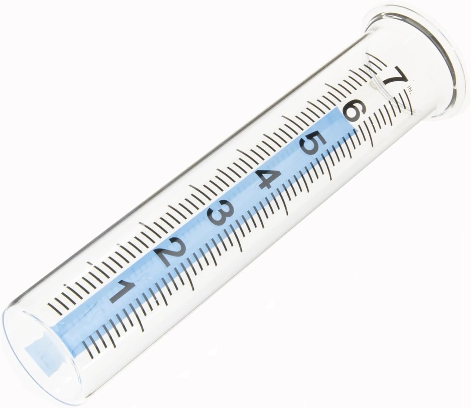 7" Capacity Rain Gauge Glass Replacement Tube with Lid Design for Yard Garden Ou gallery