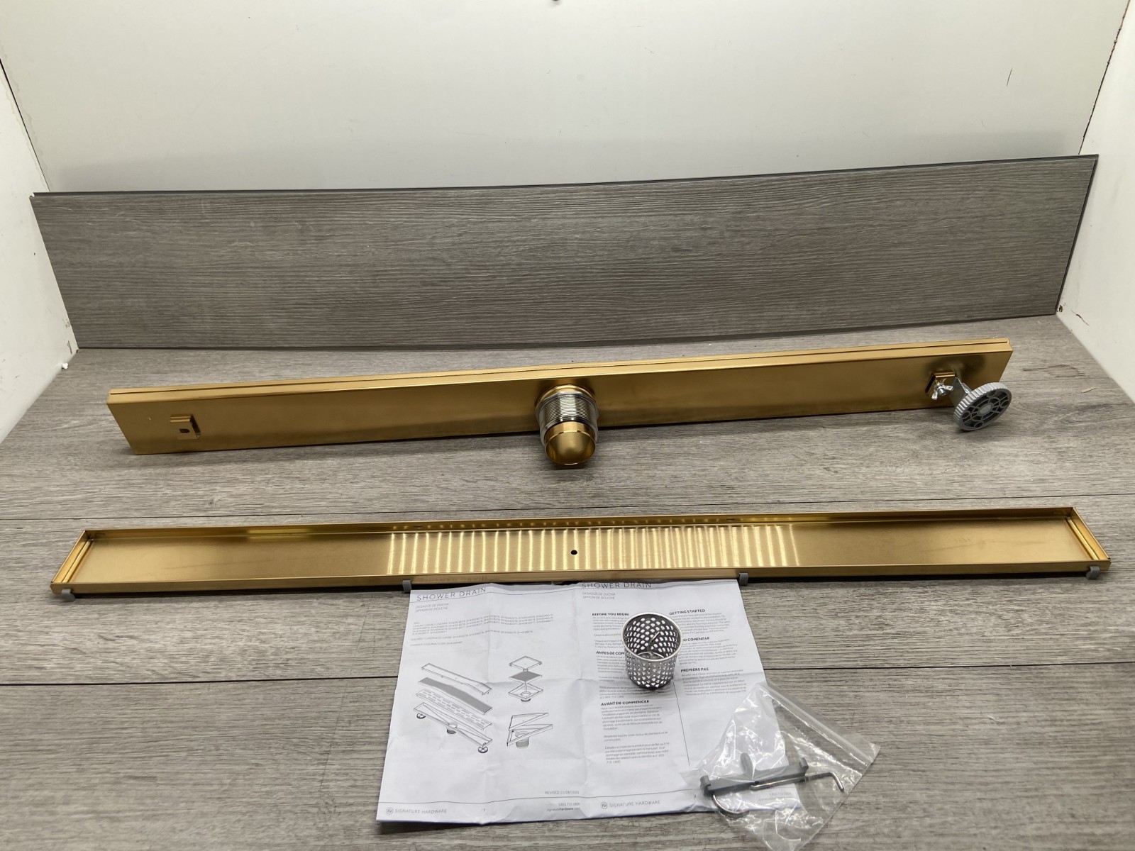Signature Hardware SH4393607BG 36" Tile-in Linear Shower Drain gallery