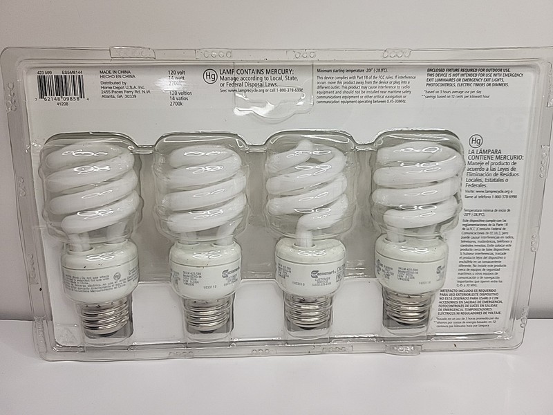 EcoSmart Light Bulbs Soft White Compact Fluorescent 60W Equivalent Spiral 4 Pack gallery