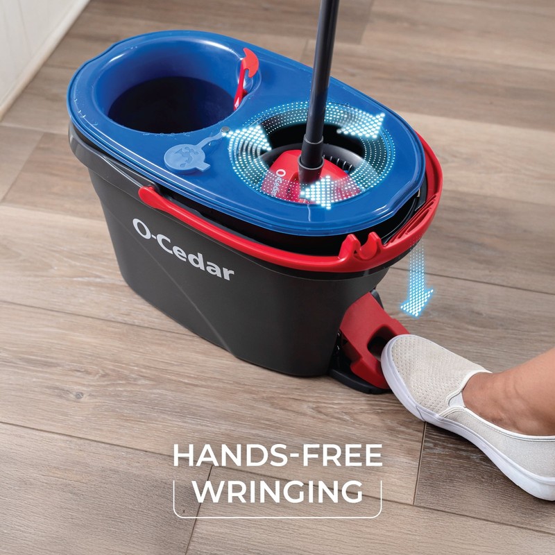 O-Cedar RinseClean Spin Mop & Bucket System Hands-Free Cleaning gallery