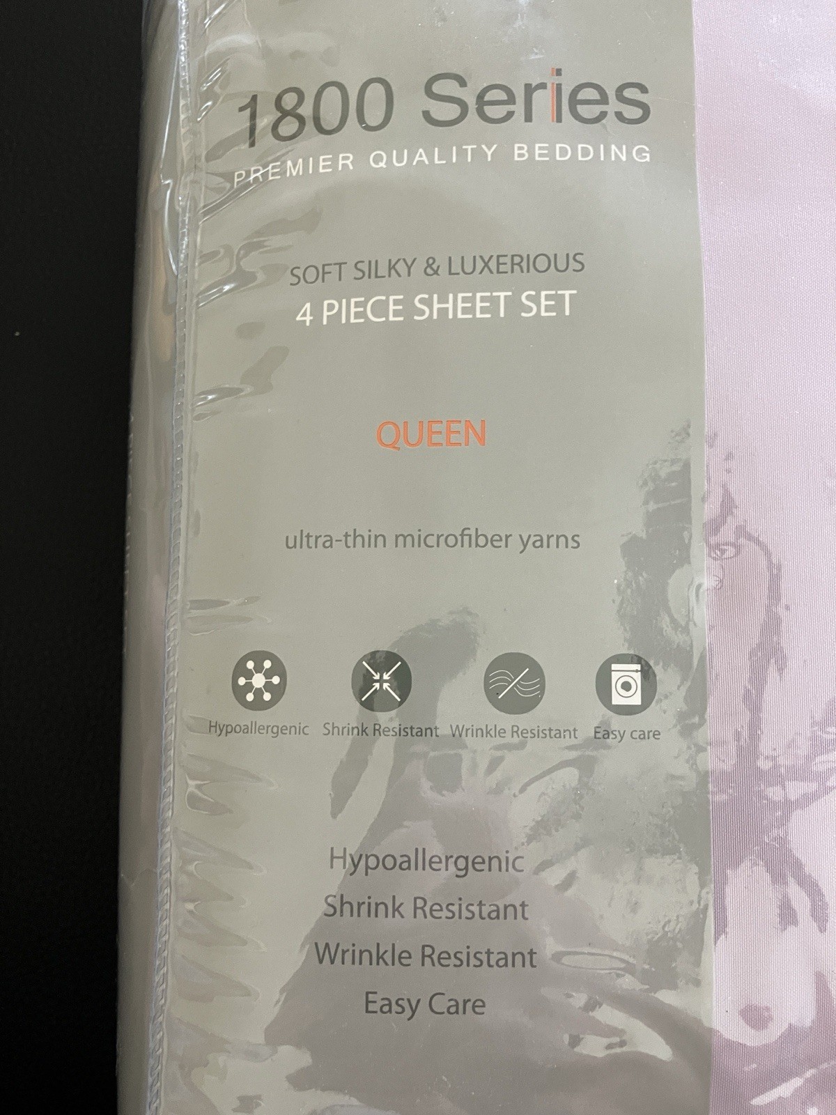 Swift Home 4 Piece Sheet Set Queen 1800 Series Bedding Hypoallergenic Purple •• gallery
