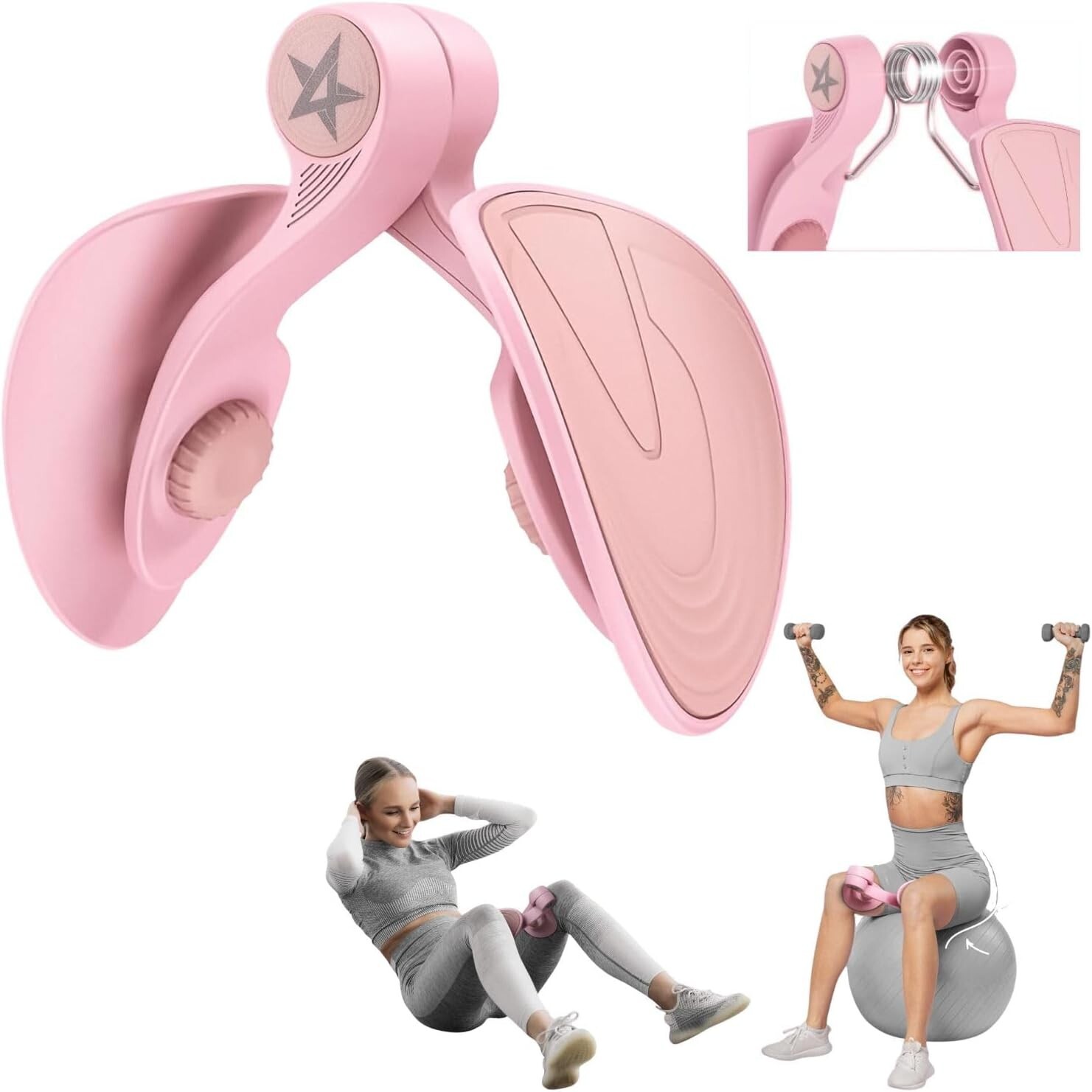 Yes4All Thigh Master, Multifunctional Inner Exerciser, Medium, Pink gallery