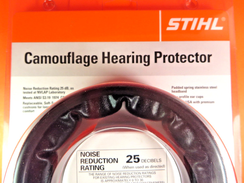 STIHL Camouflage Hearing Protector Ear Muffs 25db, 0000-884-0513 NEW gallery