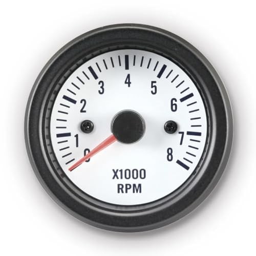 52mm 2-1/16" Universal Electrical Tachometer 8000 RPM for Gasoline White Dial gallery