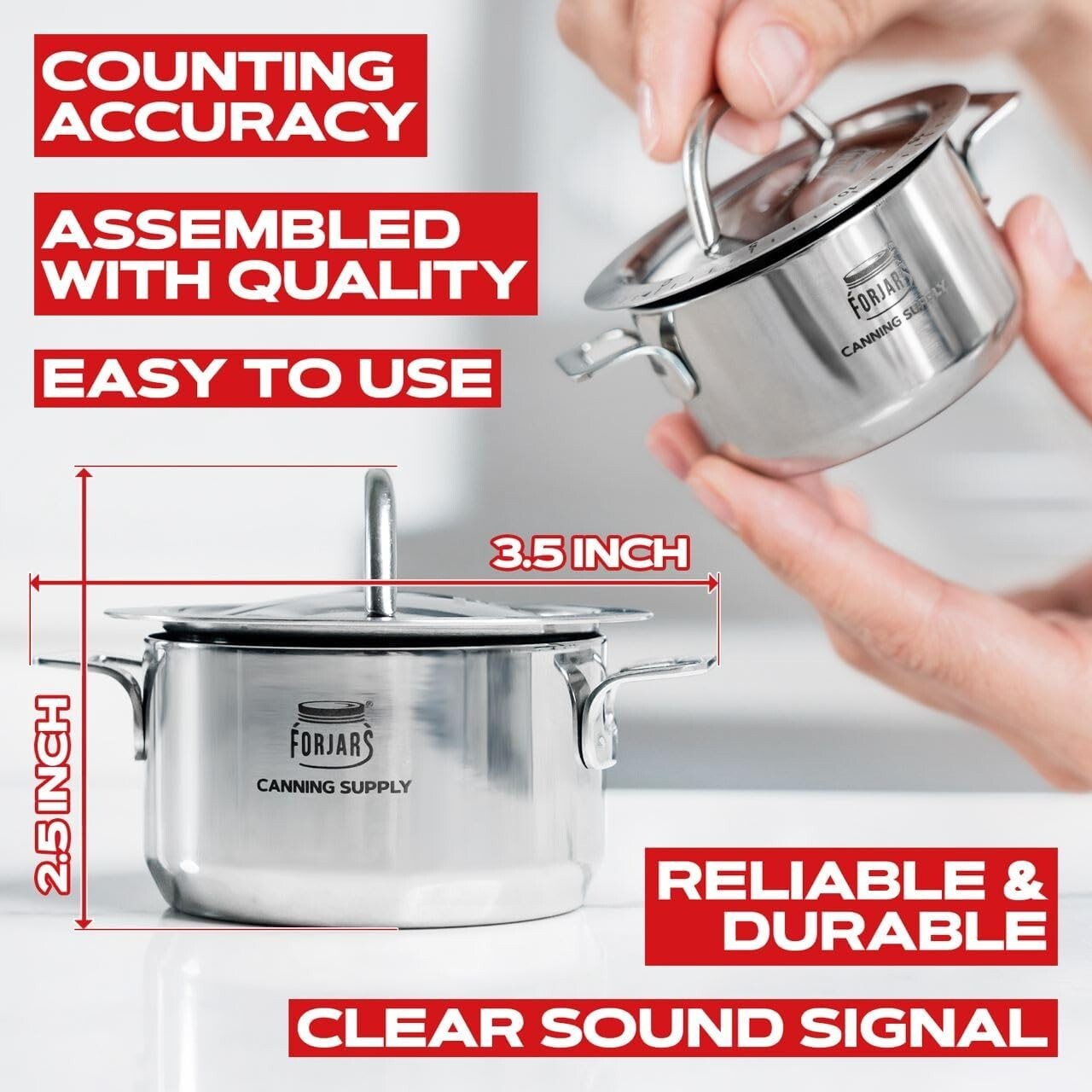 FORJARS Mechanical Kitchen Timer-for Cooking Wind up-Manual timers 60-Minute gallery