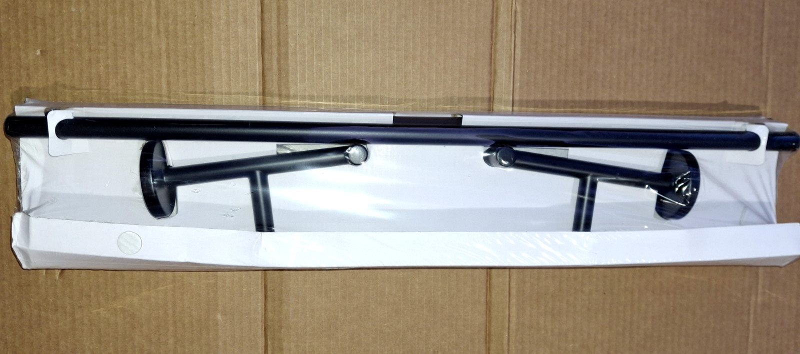 Delta 75925-BL Trinsic 24 Inches Matte Black-Polished Double Bar Towel Rack gallery