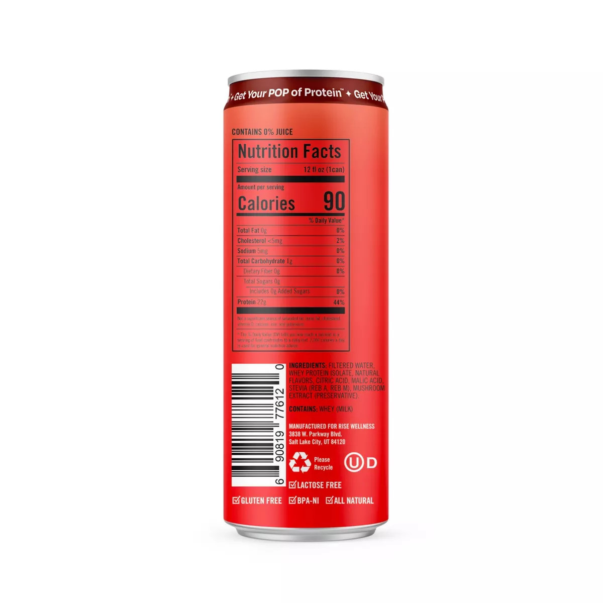 Protein Pop Cherry Lime Flavoured Water - 12 Fl Oz gallery