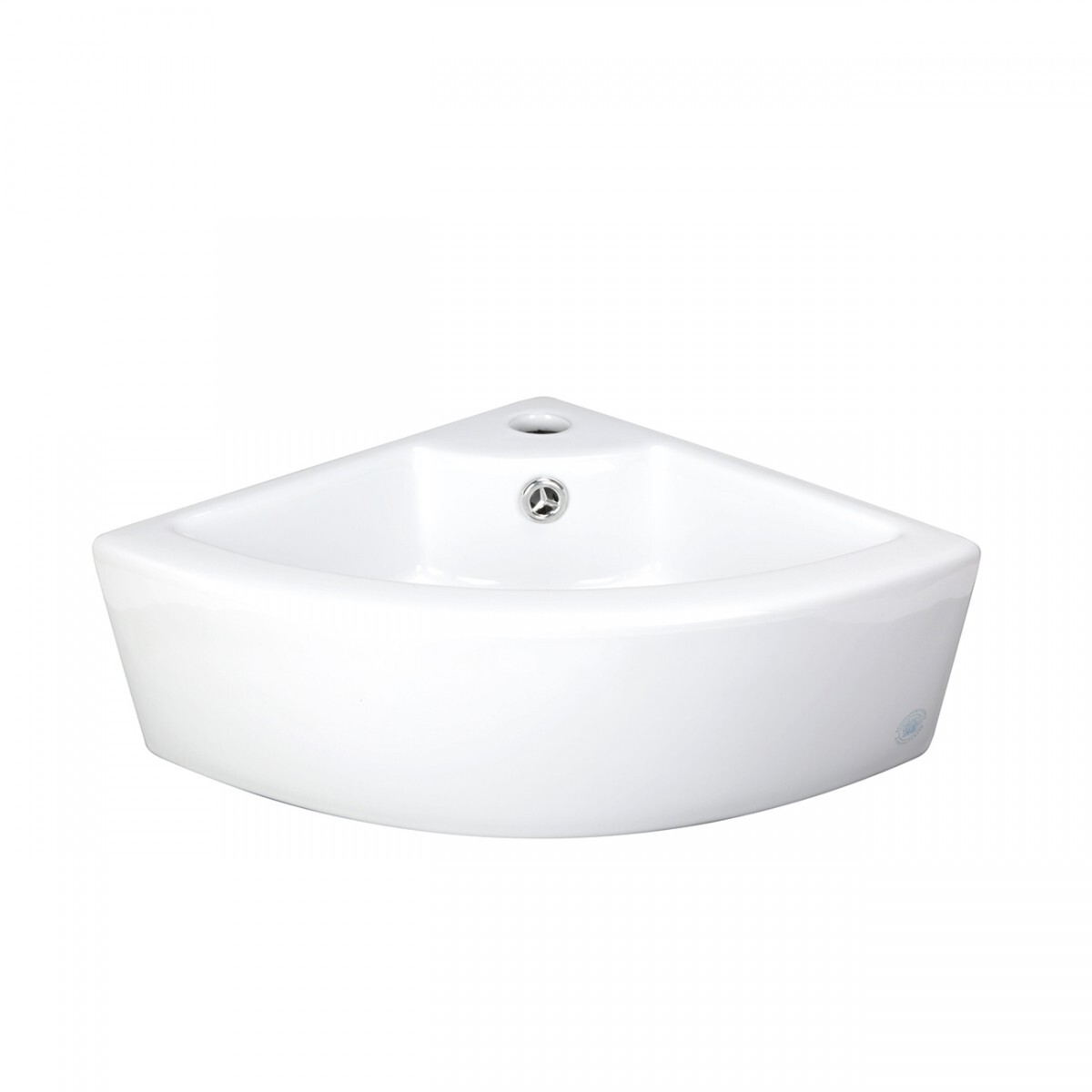 Corner Countertop Vessel Sink with Faucet Hole and Overflow Renovator's Supply gallery