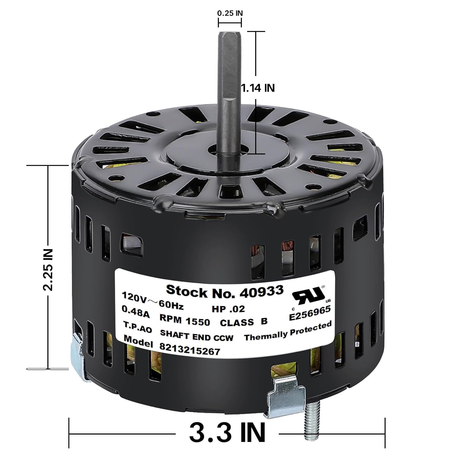 3.3" Bathroom Kitchen Exhaust Fan Motor For Nutone Broan 86933 86933000 JA2B104N gallery